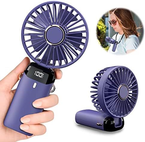 Portable Mini Fan Rechargeable Led Display