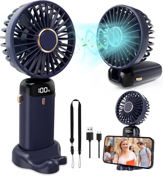 Portable Mini Fan Rechargeable Led Display