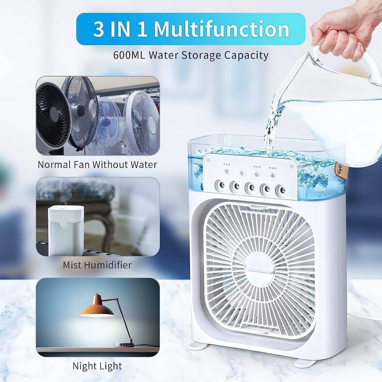 Portable Air Cooler with Mist Humidifier