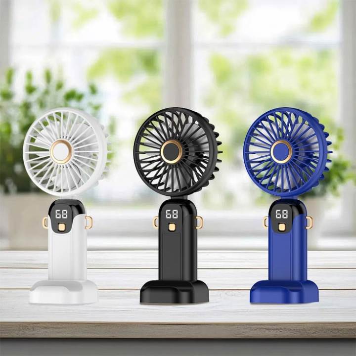 Portable Mini Fan Rechargeable Led Display