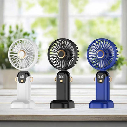 Portable Mini Fan Rechargeable Led Display