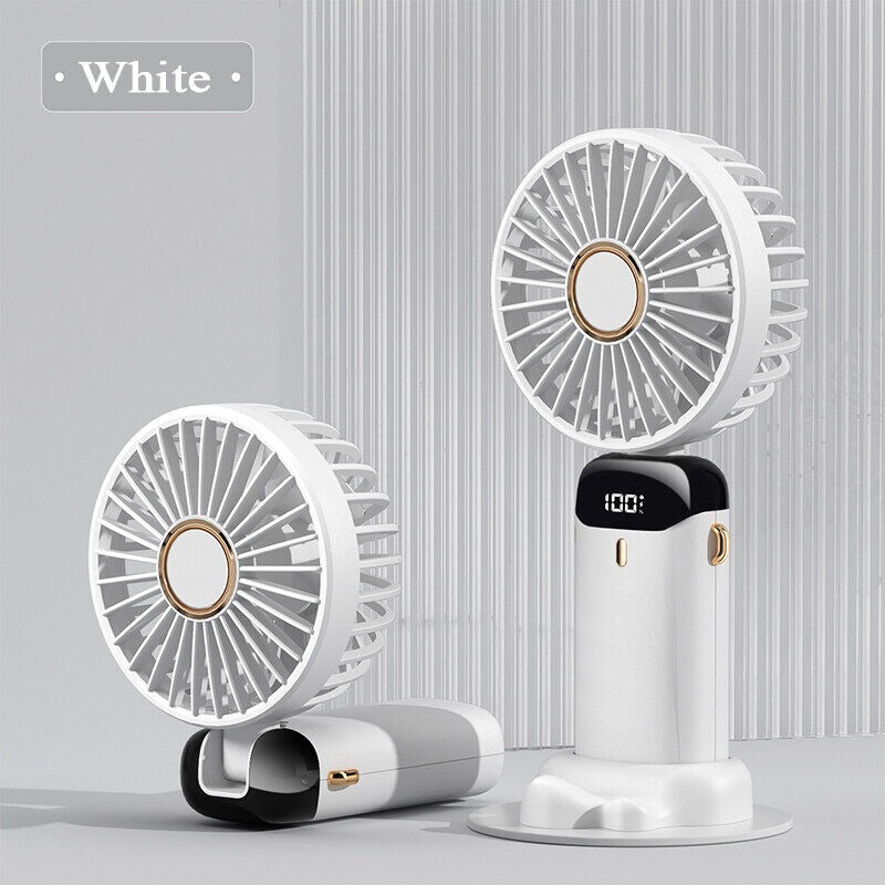 Portable Mini Fan Rechargeable Led Display