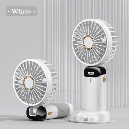 Portable Mini Fan Rechargeable Led Display
