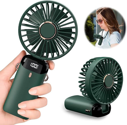 Portable Mini Fan Rechargeable Led Display